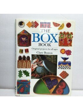 The Box Book Clare Beaton Craft DIY Hardcover 1997 30 Projects Templates Gift